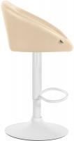 Barhocker Davie Kunstleder weiß creme Barhocker Davie Kunstleder weiß creme