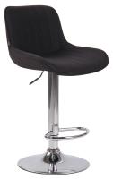 Barhocker Lentini Stoff chrom schwarz Barhocker Lentini Stoff chrom schwarz