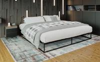Metallbett Scala 200x200x25 cm schwarz 