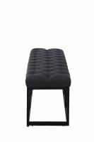 Sitzbank Amun Stoff Schwarz 120 cm schwarz Sitzbank Amun Stoff Schwarz 120 cm schwarz