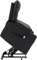 Sessel Andover Echtleder schwarz 