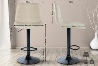 2er Set Barhocker Lex Kunstleder B creme 2er Set Barhocker Lex Kunstleder B creme
