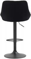 Barhocker Lazio Stoff schwarz schwarz Barhocker Lazio Stoff schwarz schwarz