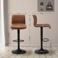 Barhocker Henchy Kunstleder braun Barhocker Henchy Kunstleder braun