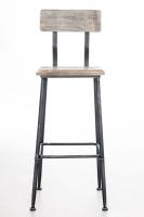 Barhocker Queens, Holz antik silber Barhocker Queens, Holz antik silber