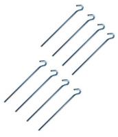 8er Set Erdhaken 30 cm, stahl verzinkt silber 8er Set Erdhaken 30 cm, stahl verzinkt silber