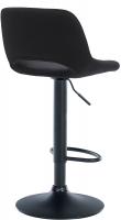 Barhocker Camden Samt schwarz schwarz 