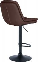 Barhocker Laurel Stoff schwarz braun 