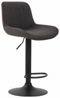 2er Set Barhocker Lentini Stoff schwarz dunkelgrau 2er Set Barhocker Lentini Stoff schwarz dunkelgrau