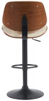 2er Set Barhocker Clawson Kunstleder schwarz walnuss/creme 2er Set Barhocker Clawson Kunstleder schwarz walnuss/creme