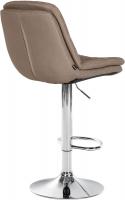 Barhocker Laurel Stoff chrom taupe