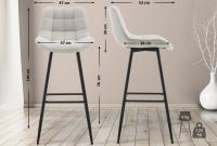 Barhocker Dartford Stoff creme Barhocker Dartford Stoff creme
