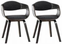 2er Set Stühle Kingston Stoff grau/dunkelgrau 2er Set Stühle Kingston Stoff grau/dunkelgrau