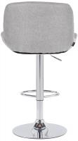 2er Set Barhocker Solon Chrom Stoff hellgrau 2er Set Barhocker Solon Chrom Stoff hellgrau