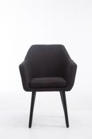 Besucherstuhl Utrecht Stoff Schwarz (eiche) schwarz Besucherstuhl Utrecht Stoff Schwarz (eiche) schwarz