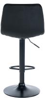 Barhocker Lex Samt Schwarz schwarz Barhocker Lex Samt Schwarz schwarz