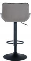 2er Set Barhocker Minosa Samt dunkelgrau 2er Set Barhocker Minosa Samt dunkelgrau