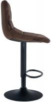 Barhocker Jerry Samt schwarz braun Barhocker Jerry Samt schwarz braun