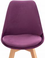 4er Set Stuhl Linares Samt lila 4er Set Stuhl Linares Samt lila