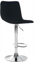 Barhocker Lex Stoff Chrom schwarz 