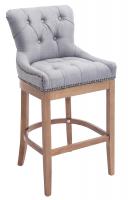 Barhocker Lakewood Stoff, Antik-hell hellgrau 