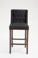 Barhocker Cassandra Stoff Antik-dunkel schwarz Barhocker Cassandra Stoff Antik-dunkel schwarz