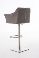 Barhocker Damaso E Stoff grau 