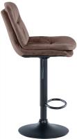 Barhocker Laurel Samt schwarz braun Barhocker Laurel Samt schwarz braun