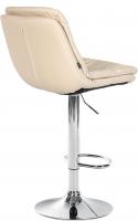 Barhocker Laurel Kunstleder chrom creme 