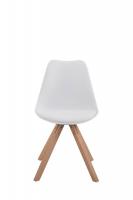 4er Set Stühle Toulouse Kunstleder Natura Square weiß 4er Set Stühle Toulouse Kunstleder Natura Square weiß