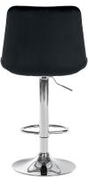 2er Set Barhocker Toni Samt chrom schwarz 2er Set Barhocker Toni Samt chrom schwarz