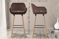 2er Set Barhocker Grant Stoff coffee 2er Set Barhocker Grant Stoff coffee
