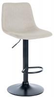 Barhocker Divo Stoff Schwarz creme Barhocker Divo Stoff Schwarz creme
