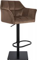 Barhocker Damaso B Samt braun Barhocker Damaso B Samt braun