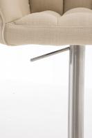 Barhocker Damaso E Stoff creme Barhocker Damaso E Stoff creme