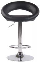 2er Set Barhocker Olinda Kunstleder chrom schwarz 