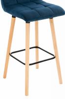 Barhocker Lincoln Samt blau 
