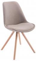 4er Set Stühle Toulouse Stoff Rund natura (eiche) taupe 4er Set Stühle Toulouse Stoff Rund natura (eiche) taupe