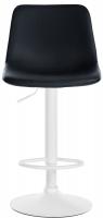 Barhocker Divo Kunstleder weiß schwarz 