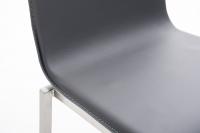 Barhocker Avola Leder Flach E78 grau Barhocker Avola Leder Flach E78 grau