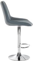 2er Set Barhocker Toni Kunstleder chrom grau 