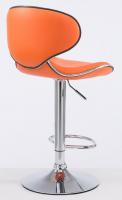 2er Set Barhocker Las Vegas V2 Kunstleder chrom orange 2er Set Barhocker Las Vegas V2 Kunstleder chrom orange