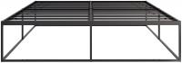 Metallbett Scala 200x180x46 cm schwarz 