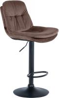 Barhocker Laurel Samt schwarz braun Barhocker Laurel Samt schwarz braun