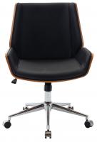Bürostuhl Zwolle Kunstleder walnuss/schwarz Bürostuhl Zwolle Kunstleder walnuss/schwarz