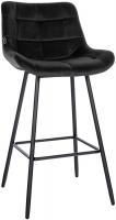 Barhocker Weston Samt schwarz Barhocker Weston Samt schwarz