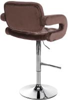 Barhocker Dublin Samt chrom braun Barhocker Dublin Samt chrom braun