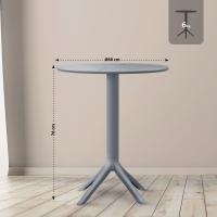 Tisch Lacota rund 60 cm anthrazit Tisch Lacota rund 60 cm anthrazit