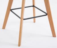 2er Set Barhocker Metz Stoff natura dunkelgrau 