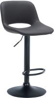 Barhocker Camden Kunstleder schwarz schwarz 